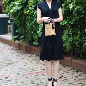 Polo Ralph Lauren black midi dress